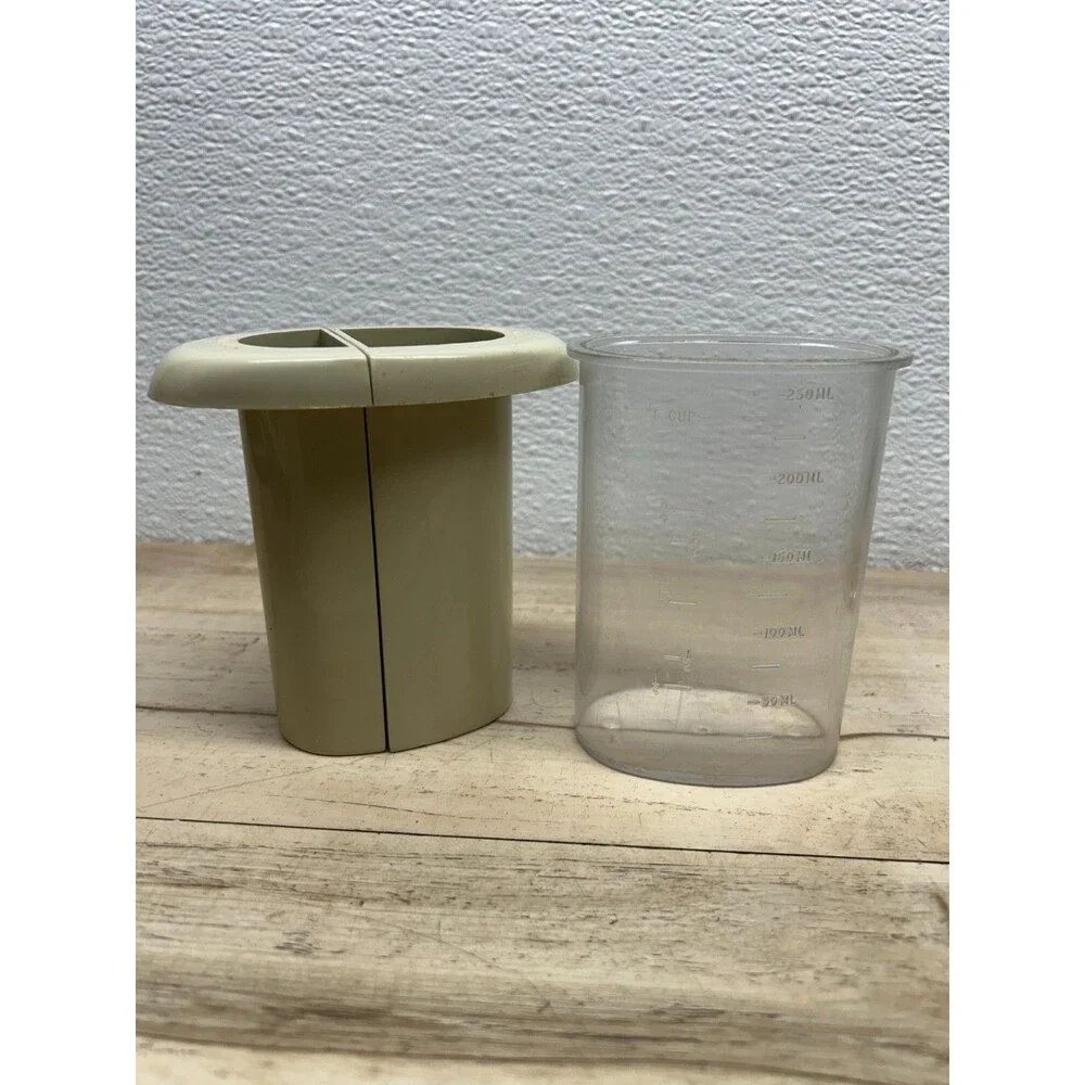 1980s Oster Regency Kitchen Center Food Processor Attachment With 2 Shred Blades